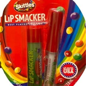 liquid skittles lip smacker+lip smacker set